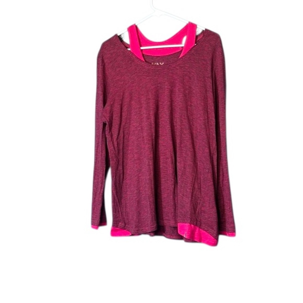 Marc New York Pink and Purple Performance Top